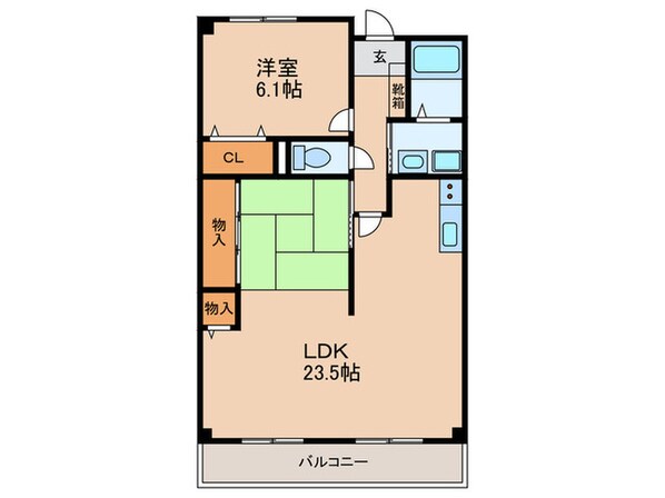 パルティ－ル小柴の物件間取画像